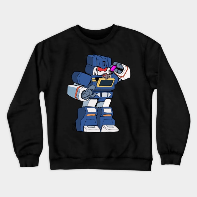 Soundwave and Kitty Ravage Crewneck Sweatshirt by matthewart